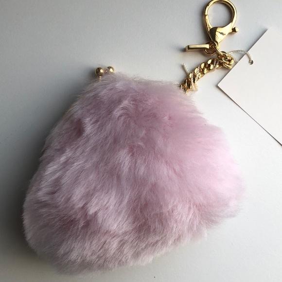 UGG | Fuzzy Coin Key FOB Pouch | Pink NWT - Picture 8 of 10